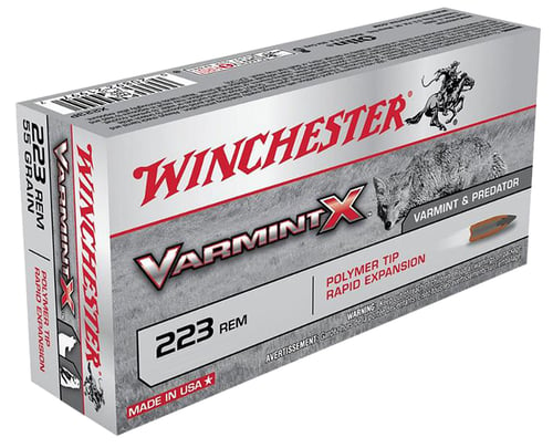 Winchester Ammo X223PLF Varmint X 223 Remington/5.56 NATO 38 GR Lead-Free 20 Bx/ 10 Cs