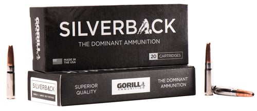 Gorilla Ammo SB300205SD Silverback Self Defense 300 Blackout 205 gr Copper Solid 20 Per Box/ 10 Cs