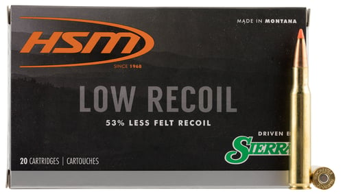 HSM LOW RECOIL 30-06 150GR SP 20RD 20BX/CS