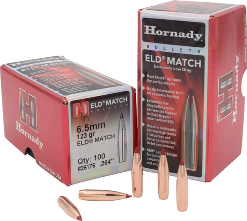 HRNDY ELD-M 6.5MM .264 123GR 100CT