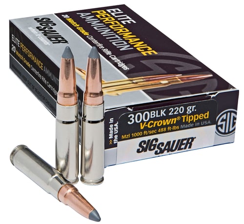 Sig Sauer Elite Subsonic Hunting Rifle Ammo