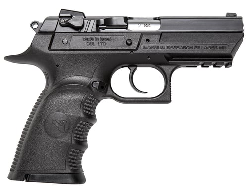 DESERT EAGLE BABY III 9MM 10-SH MIDSIZE BLK POLY W/RAIL