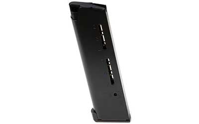 1911 45 ACP HD/PP 8RD ELITE TAC MAG BLK1911 Elite Tactical Magazine 45 ACP HD/Plus P - Full-Size - 8 Round - Lo-ProfileSteel Base - Black Fluoropolymer - Maximum strength - Maximum corrosion resistance - Aircraft Grade Certified Stainless Steel Tube Resists Corrosion - Strongesnce - Aircraft Grade Certified Stainless Steel Tube Resists Corrosion - Strongest Magazine Tubet Magazine Tube