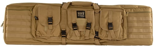 Bulldog BDT4043T BDT Tactical Single Tan Nylon, 3 Accessory Pockets, Deluxe Padded Backstraps, Lockable Zippers & Padded