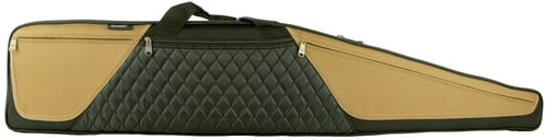 Bulldog BD365 Elite Shotgun Case made of Water-Resistant Nylon with Black Finish & Tan Trim, 3 Exterior Zippered Pockets, Soft Lining, & Deluxe Padded Shoulder Strap 52