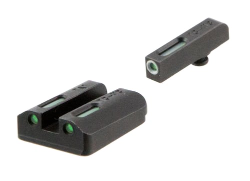 TruGlo TG13TA2A TFX  Black | Green Tritium & Fiber Optic White Outline Front Sight Green Tritium & Fiber Optic Rear Sight