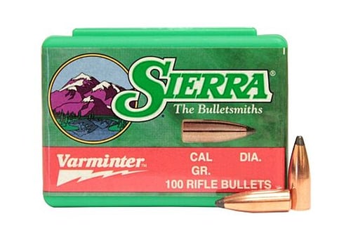 Sierra 1710 Varminter  6.5 Creedmoor .264 100 gr Hollow Point/ 100 Per Box