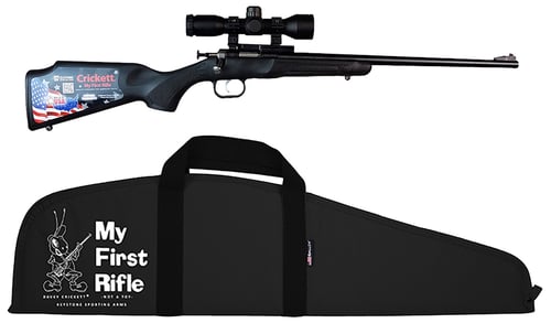 Keystone KSA2240BSC Crickett Single Shot Rifle, 22 LR, 16.125