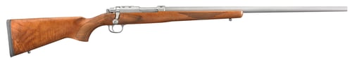 RUGER 77/17 .17WSM STAINLESS WALNUT W/RINGS <