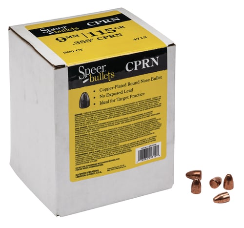 Speer 4712 Plinker Handgun Copper Plated Round Nose Bullets 355-115Gr