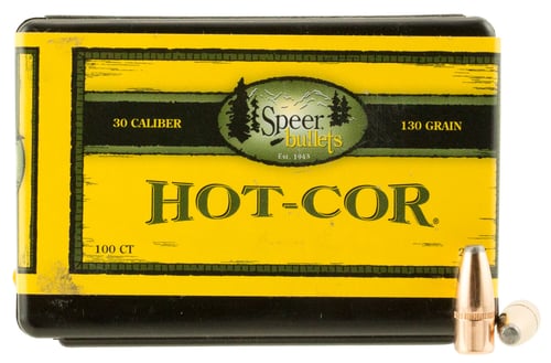Speer 2007 Hot-Cor  30 Cal .308 130 gr Soft Point Flat Nose 100 Per Box/ 5 Case