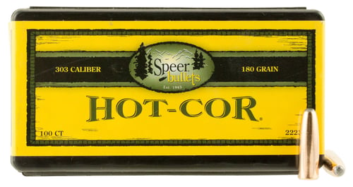 Speer 2223 Hot-Cor  303 Cal .311 180 gr Soft Point Round Nose 100 Per Box/ 5 Case