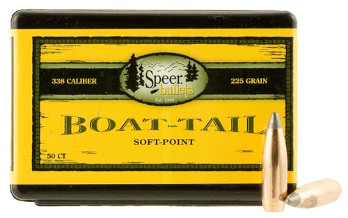 Speer Bullets 2406 Boat-Tail  .338 225 gr Spitzer Boat Tail Soft Point 50