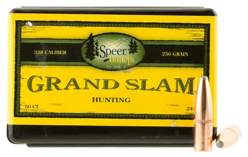 Speer 2408 Grand Slam  338 Cal .338 250 gr Soft Point 50 Per Box/ 5 Case