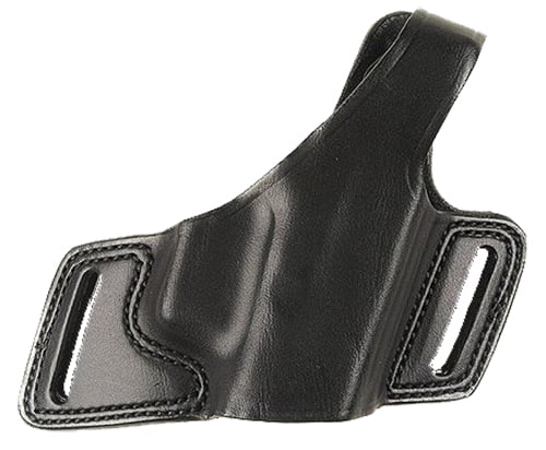 Bianchi 15718 Black Widow  OWB Size 14 Black Leather Belt Slide Fits Glock 17 Fits Glock 19 Fits Glock 22 Right Hand