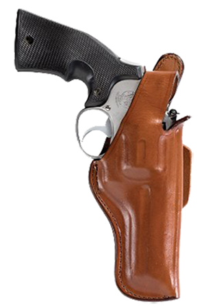 Bianchi 10237 5BHL Thumbsnap  OWB Size 06 Tan Leather Belt Loop Fits Ruger GP100/Colt King Python Right Hand