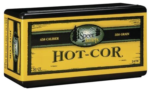 Speer 2478 Hot-Cor  45 Cal .458 350 gr Soft Point Flat Nose 50 Per Box/ 5 Case