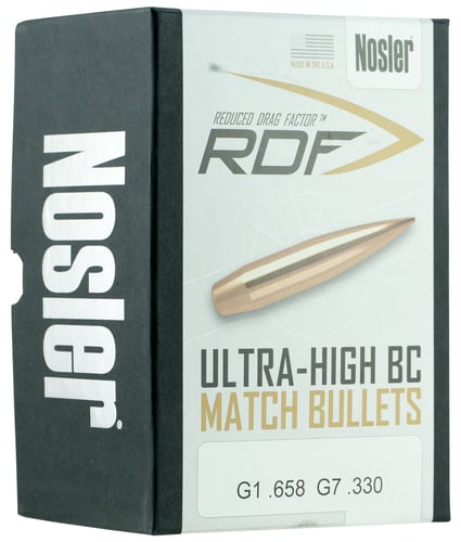 Nosler 49825 RDF Match 6.5 Creedmoor .264 140 gr Hollow Point Boat Tail/ 500 Per Box