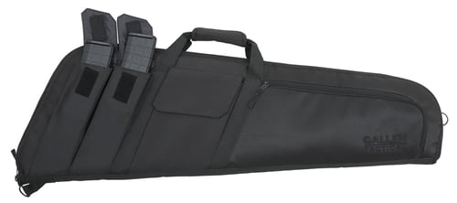 Tac Six 10902 Wedge Tactical Case made of Endura with Black Finish, Foam Padding, Knit Lining & Pockets for Rifles 36