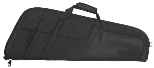 Tac Six 10901 Wedge Tactical Case made of Endura with Black Finish, Knit Lining, Foam Padding & External Pockets 32