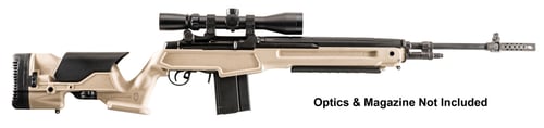 Archangel AAM1ADT Precision Stock  Desert Tan Synthetic Fixed with Adjustable Cheek Riser for Springfield M1A, M14