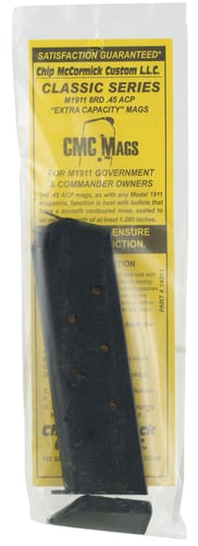 CMC Products 14311 Classic  Black Detachable 8rd 45 ACP for 1911 Government Includes Base Pad