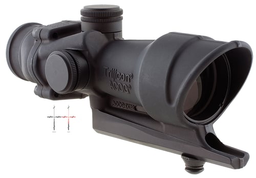 Trijicon 100103 ACOG  Black Hardcoat Anodized 4x32mm Illuminated Red Crosshair .223/5.56 BDC Reticle