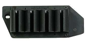 TacStar 1081130 SideSaddle  Rem 870, 1100, 1187 20 Gauge 4 Black Polymer w/Aluminum Mounting Plate