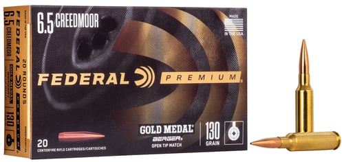 FEDERAL GOLD MEDAL 6.5CM 130GR BERGER VLD 20RD 10BX/CS