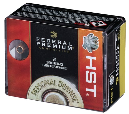 Federal P38HST1S Premium Personal Defense Micro 38 Special +P 130 gr HST Jacketed Hollow Point 20 Bx/ 10 Cs