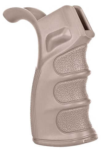 Trinity Force WBG01S AR Grip w/Storage AR-15/M16/M4 Grooved Tan Polymer