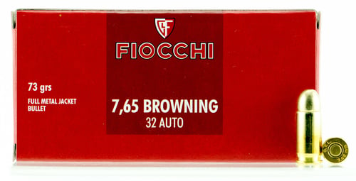 Fiocchi 32AP Range Dynamics  32 ACP 73 gr Full Metal Jacket 50 Per Box/ 20 Case