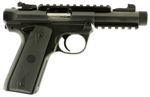 RUGER MARK IV 22/45 TACTICAL .22LR 4.40 ADJ. BLACK  RUBBER