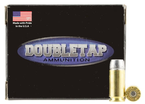 DoubleTap Ammunition 40200HC Hunter  40 S&W 200 gr Hard Cast Solid 20 Per Box/ 50 Case