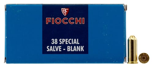 Fiocchi 38BLANK Pistol Blank 38 Special 50 Per Box/ 20 Case