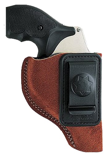Bianchi 18026 6C  IWB Tan Leather Belt Clip Compatible w/Glock 19/23/26/27/36 Right Hand
