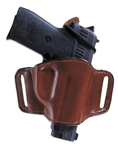 Bianchi 19256 105 Minimalist  OWB Size 14 Tan Leather Belt Slide Compatible w/Sig P365/Glock 42/Bersa Thunder/S&W 1911 Belt Up to 1.75