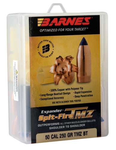 Barnes Bullets 30589 Spit-Fire TMZ Muzzleloader 50 Cal Spit Fire TMZ 250 gr 15rd Box