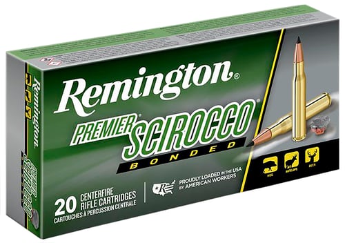 Remington Ammunition 29335 Premier Scirocco Bonded 7mm RUM 150 gr Swift Scirocco Bonded 20 Per Box/ 10 Cs