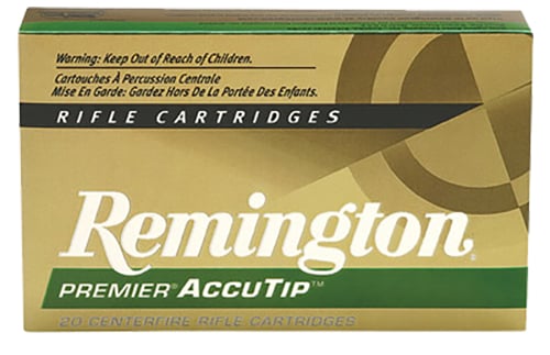 Remington Ammunition 29204 Premier  7mm Rem Mag 140 gr AccuTip Boat-Tail 20 Bx/ 10 Cs