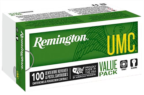 Remington Ammunition 23753 UMC Value Pack 9mm Luger 115 gr Jacketed Hollow Point 100 Per Box/ 6 Case