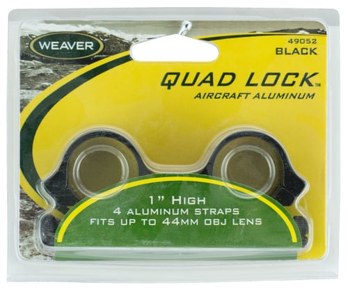 Weaver Mounts 49052 Quad Lock Detachable Rings  Black 1
