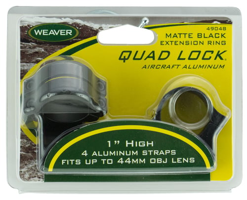 WEAVER RINGS QUAD LOCK 1 HIGH EXTENSION MATTE