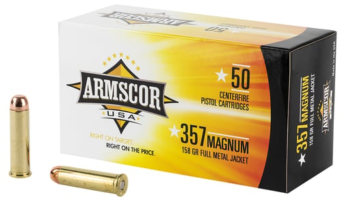 Armscor FAC3576N USA  357 Mag 158 gr Full Metal Jacket 50 Per Box/ 20 Case