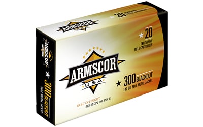 ARMSCOR 300BLK 147GR FMJ 20/200