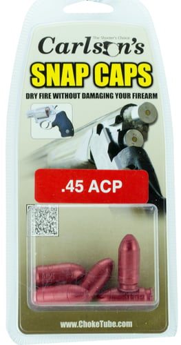 Carlsons Choke Tubes 00062 Snap Cap Pistol 45 ACP Aluminum 5 Pack