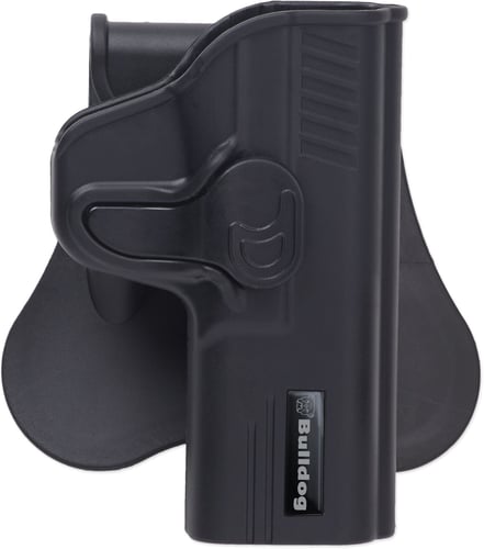 Bulldog RRG19 Rapid Release  OWB Black Polymer Paddle Compatible w/Glock 19/23/32 Right Hand
