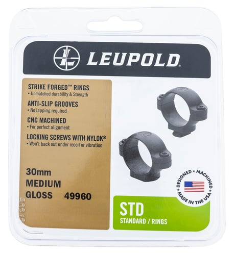 Leupold 51718 Standard  Matte Black 30mm Low