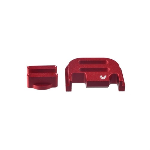 Strike Industries GSPV2RED V2 Slide Cover Plate Compatible w/Glock Gen1-4, Red Anodized Aluminum