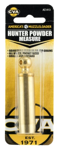 CVA HUNTER POWDER MEASURE 60-130 GRAIN BRASS TELESCOPIC<